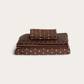 Chocolate Polka Dot Bamboo Sheet Set