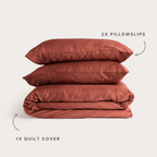 Cinnamon Bamboo Quilt Cover