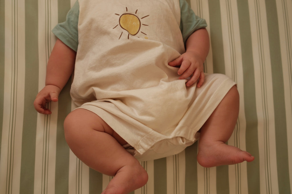 Pistachio Stripe Bamboo Baby Bedding