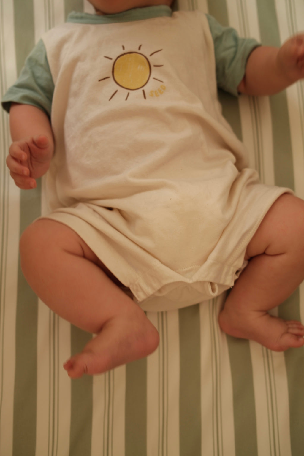 Pistachio Stripe Bamboo Baby Bedding