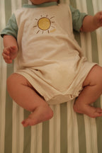 Pistachio Stripe Bamboo Baby Bedding