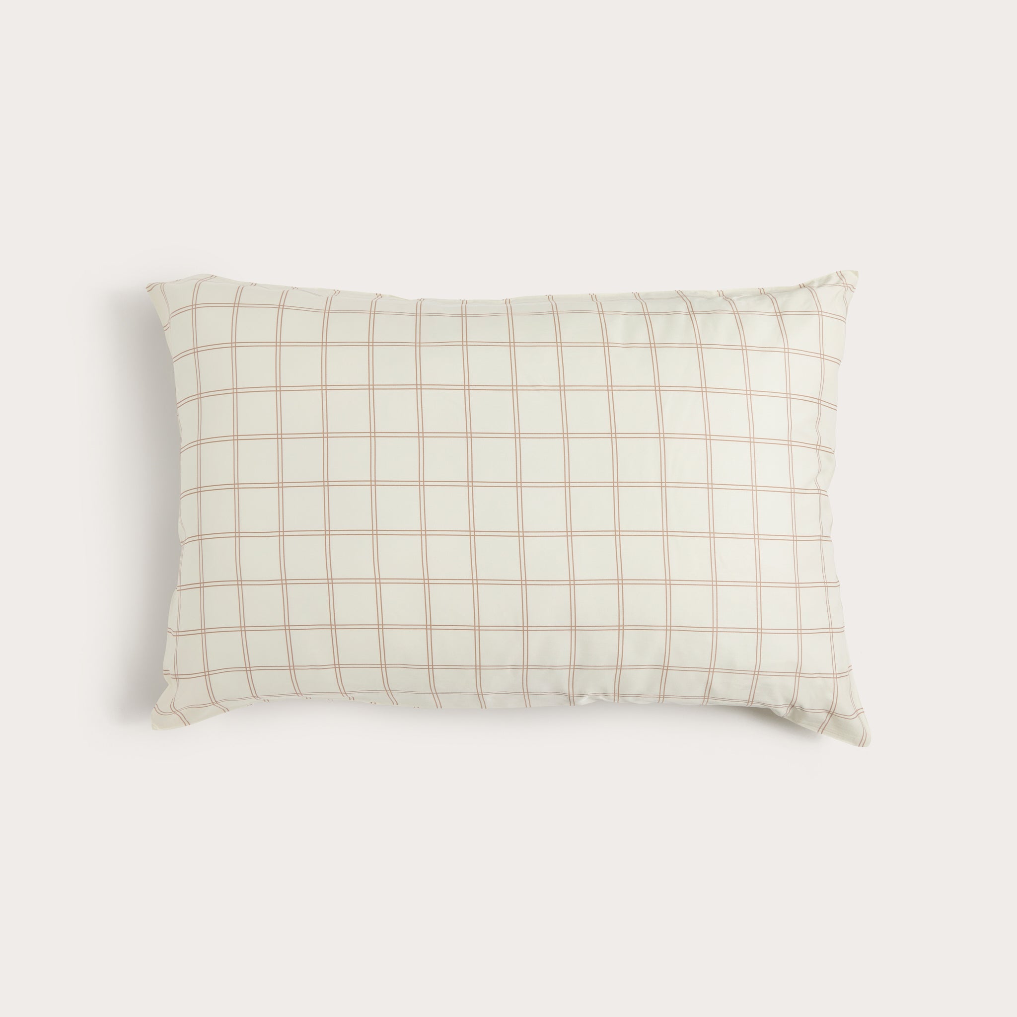 Latte Grid Bamboo Pillowslip
