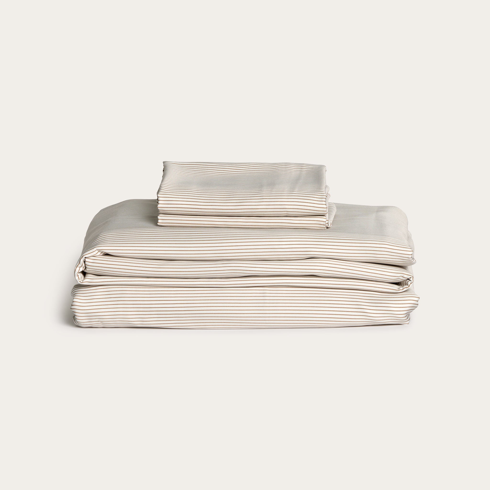 Latte Stripe Bamboo Sheet Set