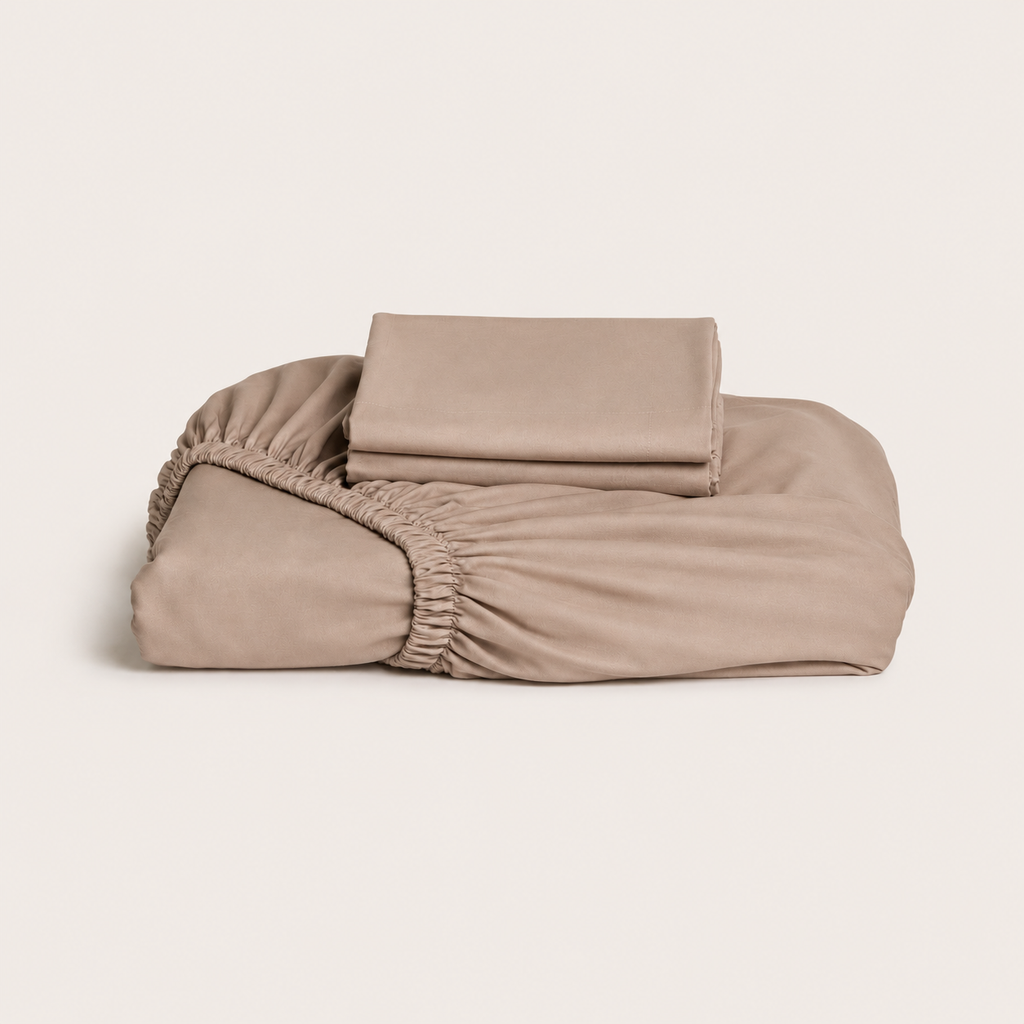 Latte Bamboo Fitted Sheet