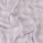 Lilac Gingham Bamboo Quilt Cover