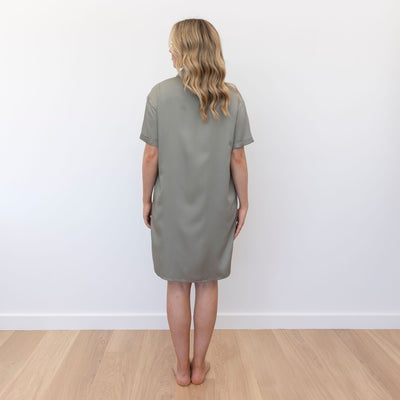 Arianna Shirt Dress - Moss