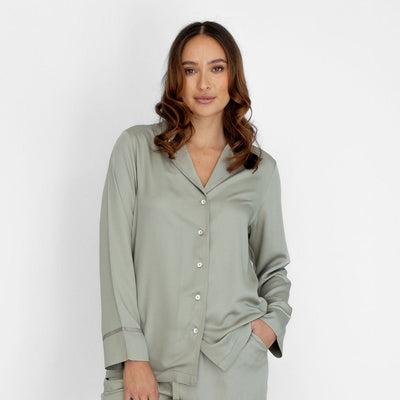 Maree Bamboo Long Sleeve Shirt - Olive
