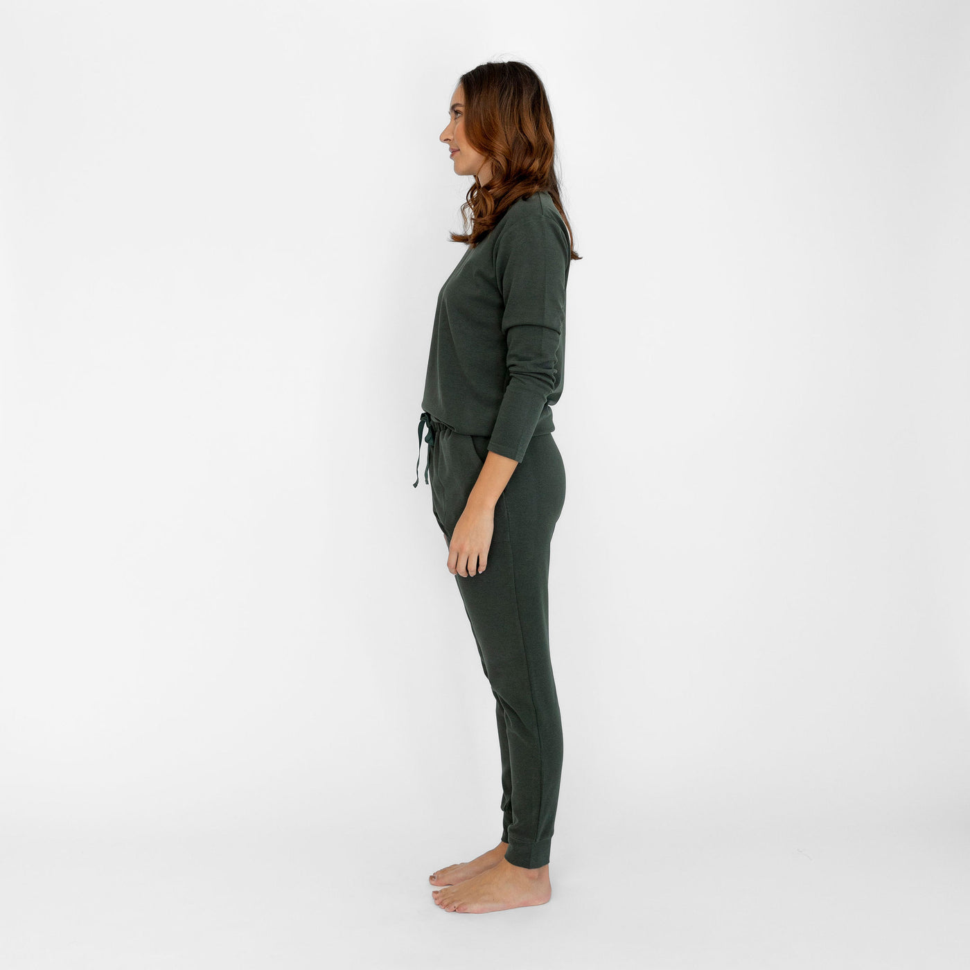 Zoe Bamboo Jersey Pant - Forrest
