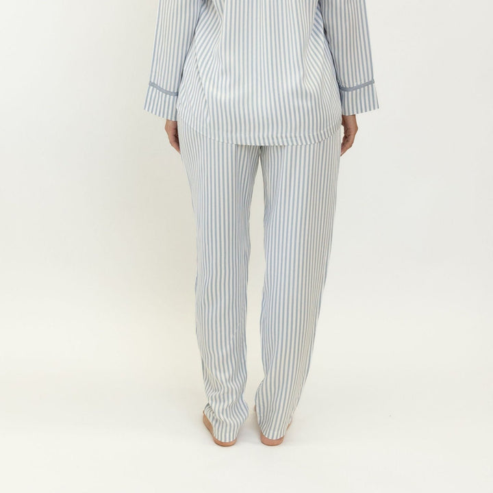 Maree Bamboo Pants - Blue Stripe [FINAL SALE]