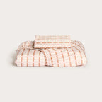 Maple Check Bamboo Fitted Sheet Set