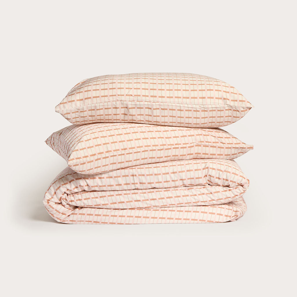 Maple Check Bamboo Quilt Cover