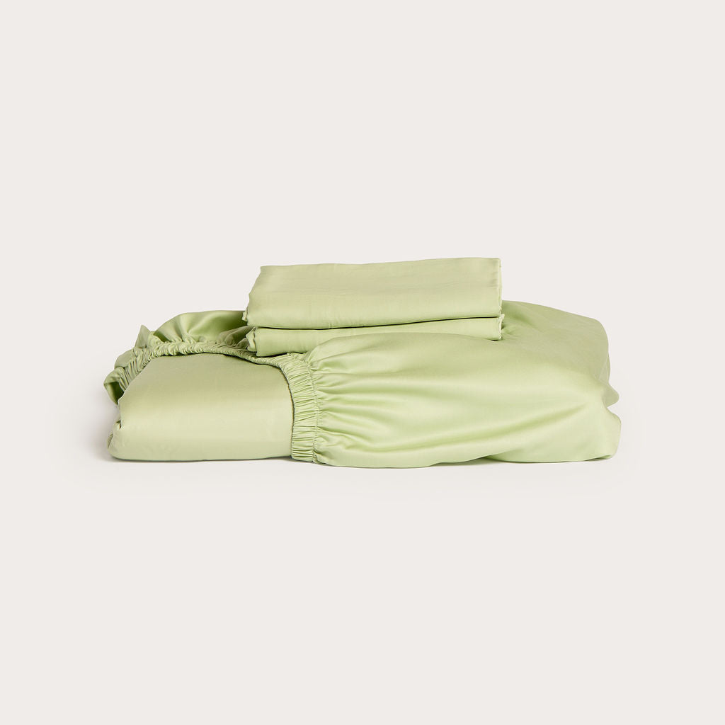 Mint Bamboo Fitted Sheet Set