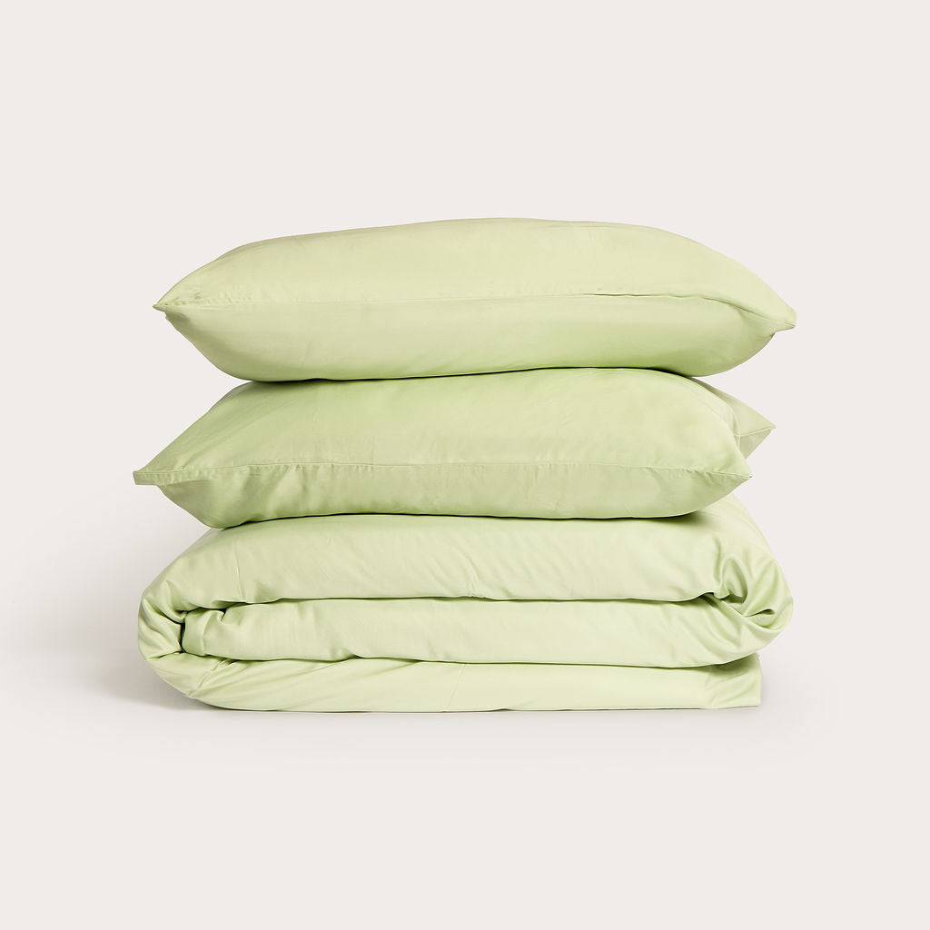 Mint Bamboo Quilt Cover