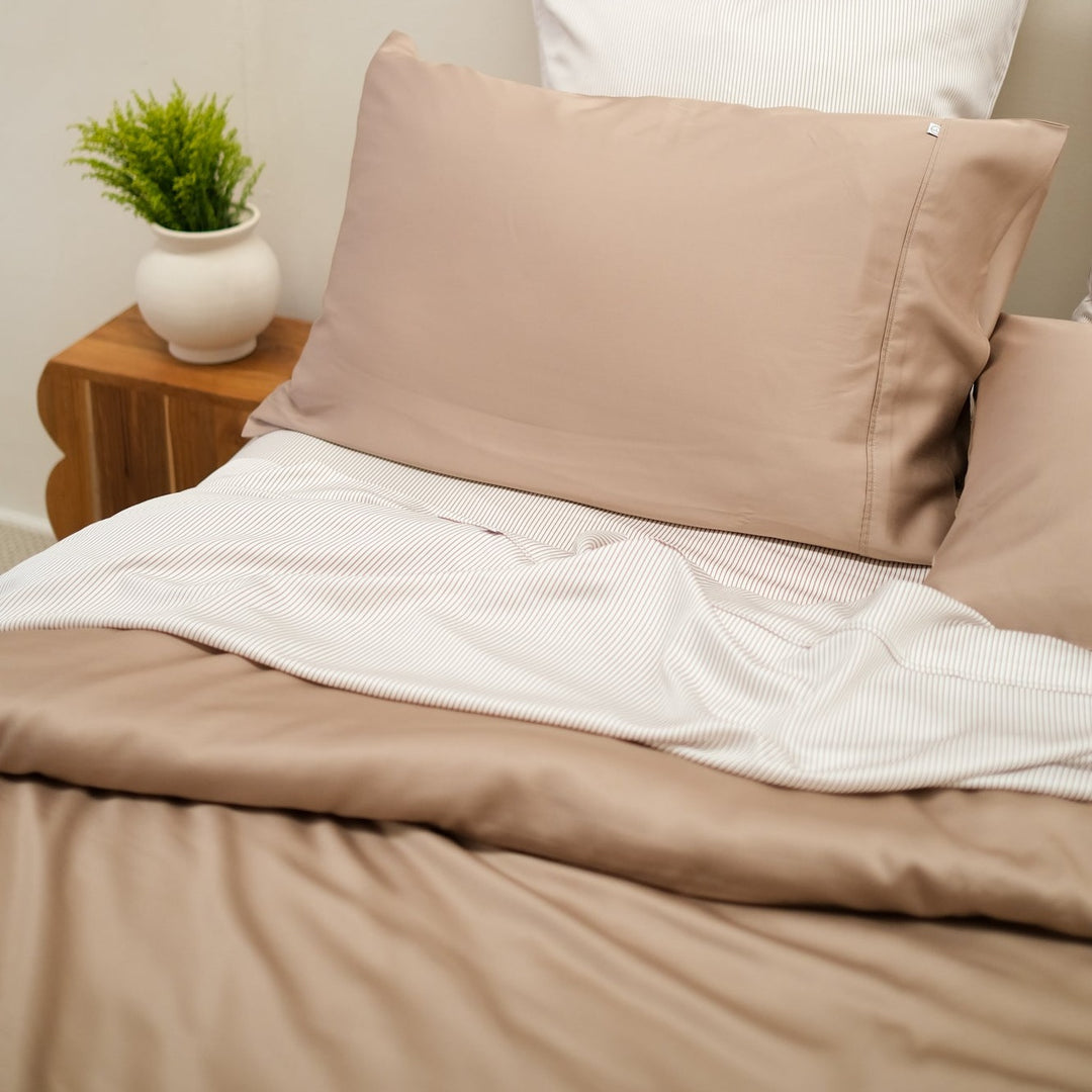 Bamboo Quilt Cover - Mocha