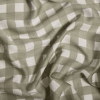 Moss Gingham Bamboo Sheet Set