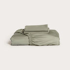 Olive Bamboo Fitted Sheet Set