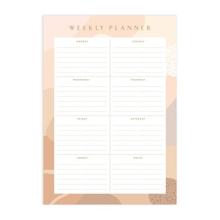 Still Life A5 Weekly Planner Notepad By Fox & Fallow