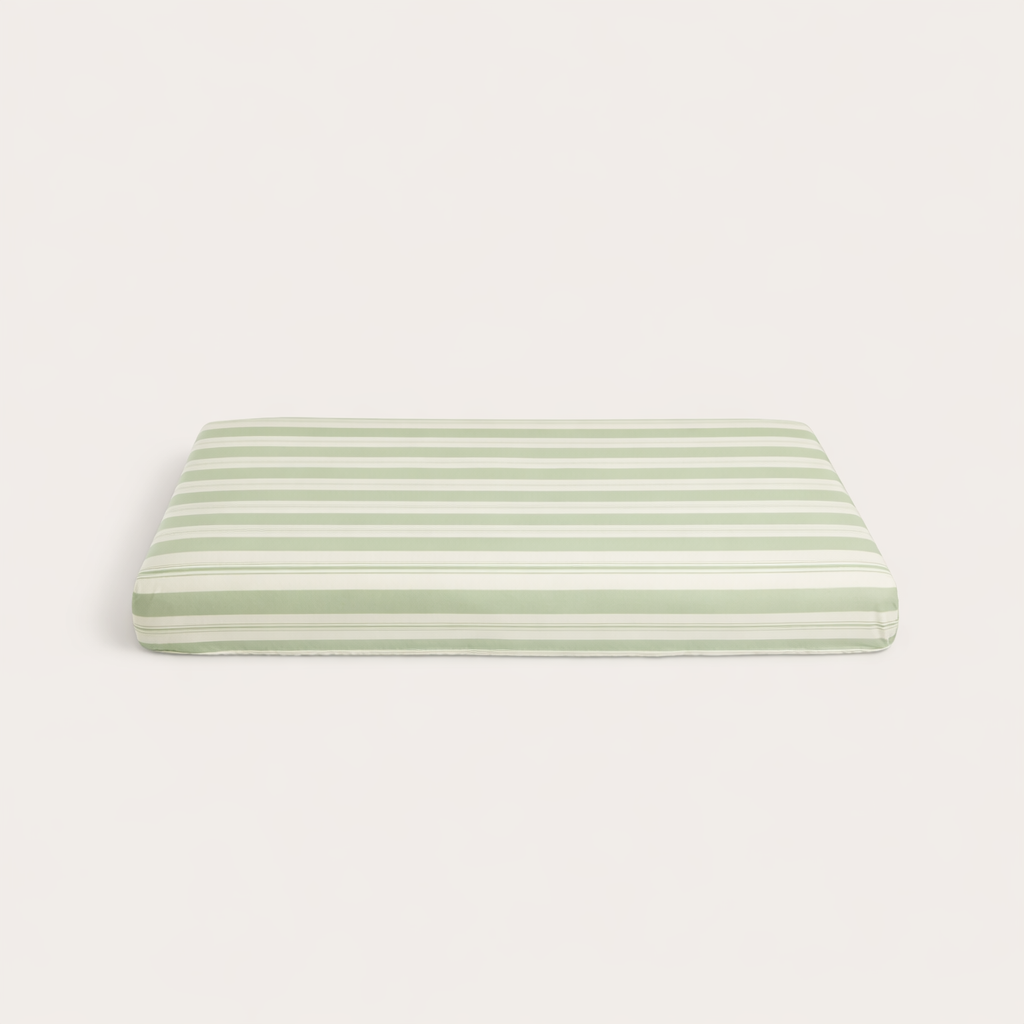 Pistachio Stripe Bamboo Baby Bedding