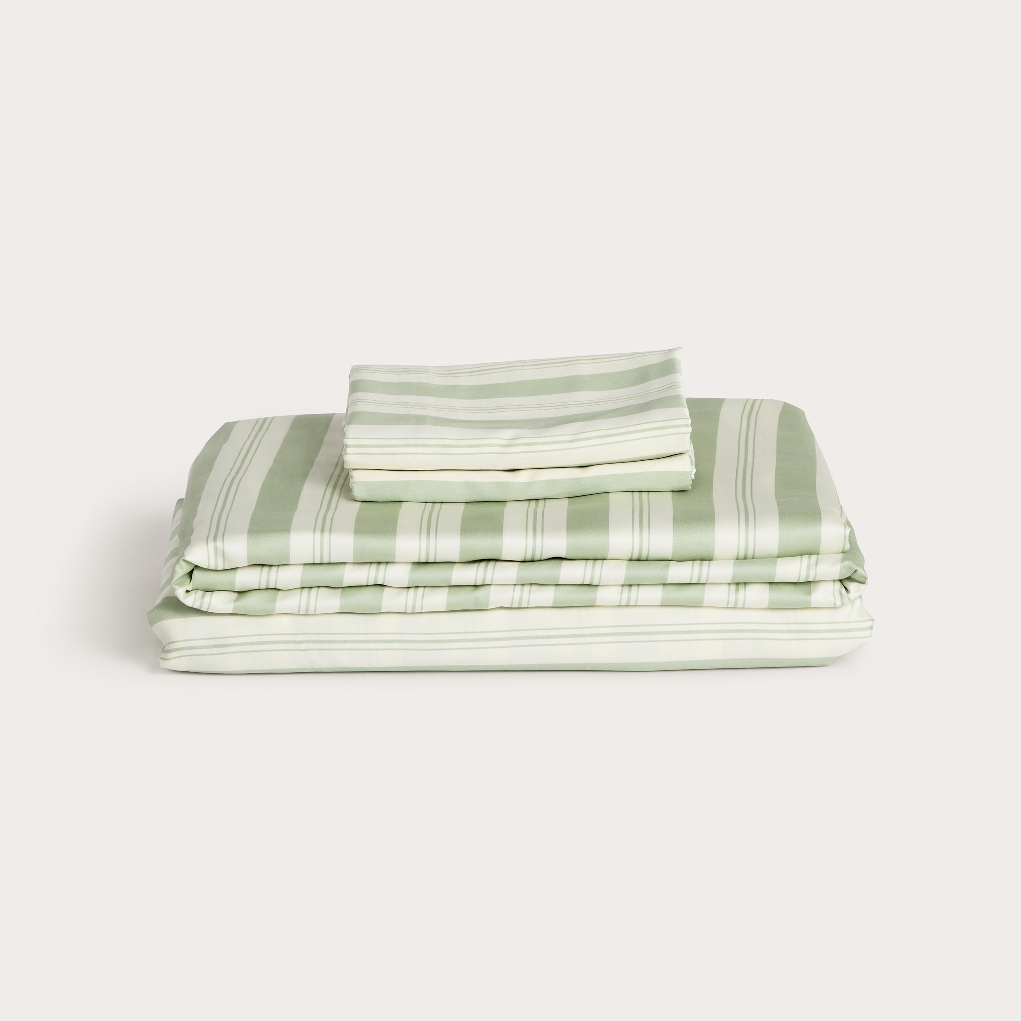 Pistachio Stripe Bamboo Sheet Set