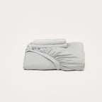 Silver Bamboo Fitted Sheet Set