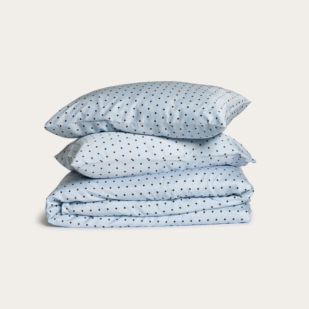 Sky Polka Dot Bamboo Quilt Cover