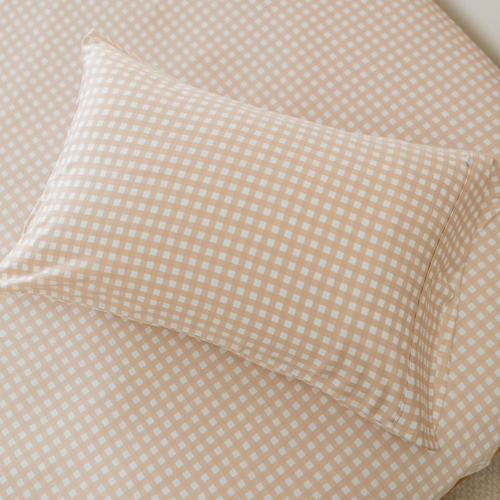 Bamboo Pillowslip - Tuscany Gingham [FINAL SALE]