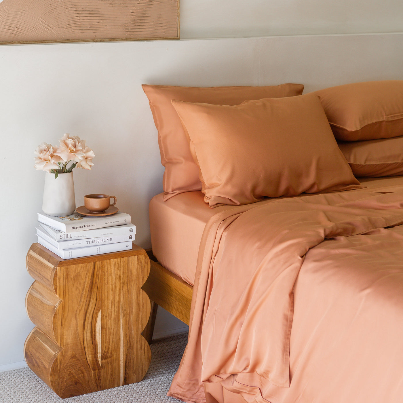 Discontinued Rust Bamboo Quilt Covers [FINAL SALE]