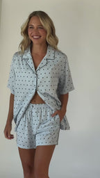 Sky Polka Dot Lottie Bamboo Short