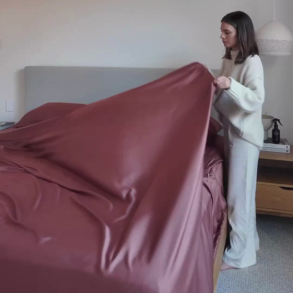 Cinnamon Bamboo Fitted Sheet Set