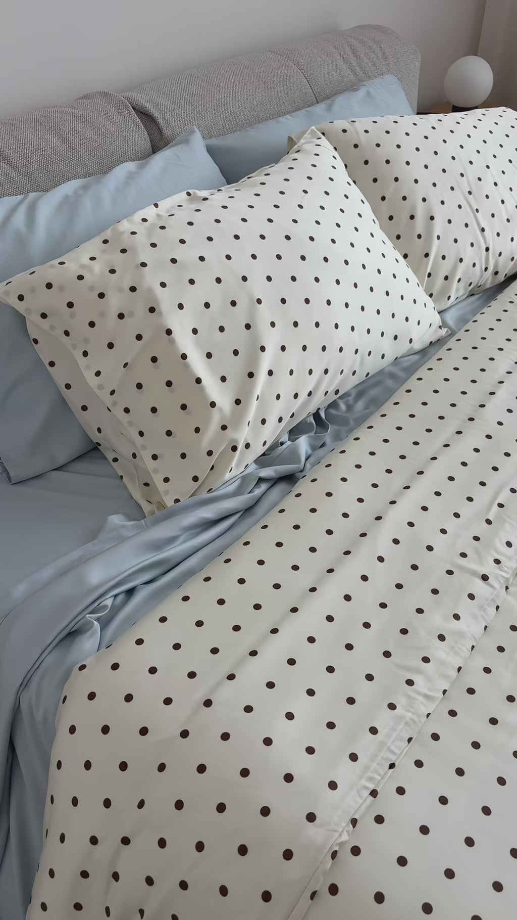 Cloud Polka Dot Bamboo Sheet Set