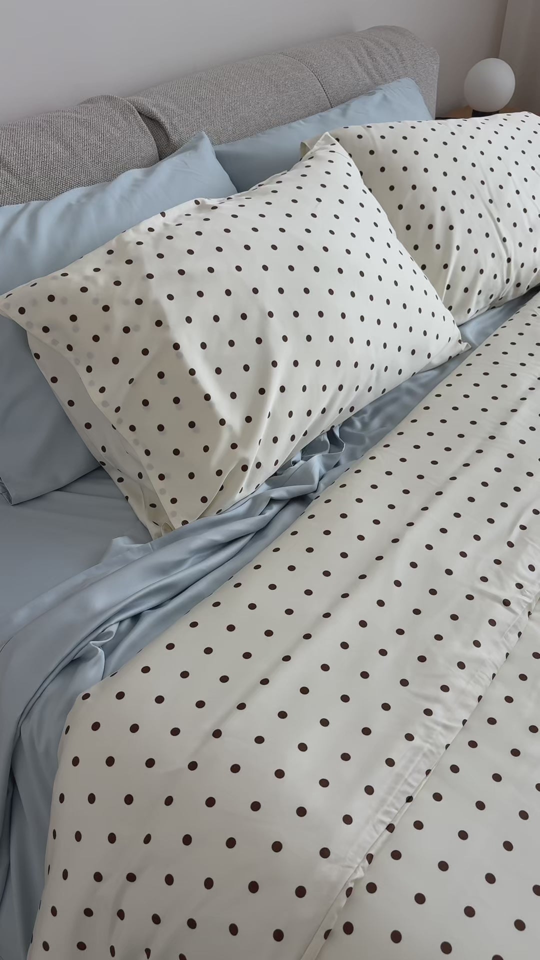 Cloud Polka Dot Bamboo Sheet Set