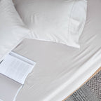 Silver Bamboo Fitted Sheet Set