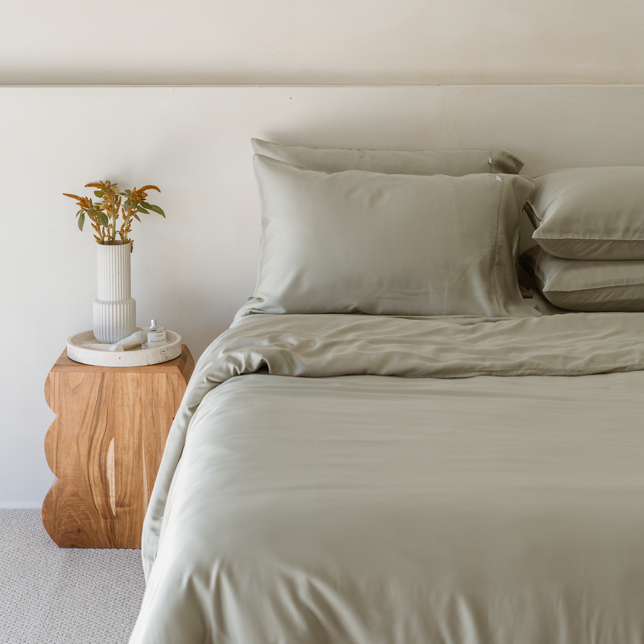 Olive Bamboo Quilt Cover