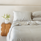 Silver Bamboo Quilt Cover